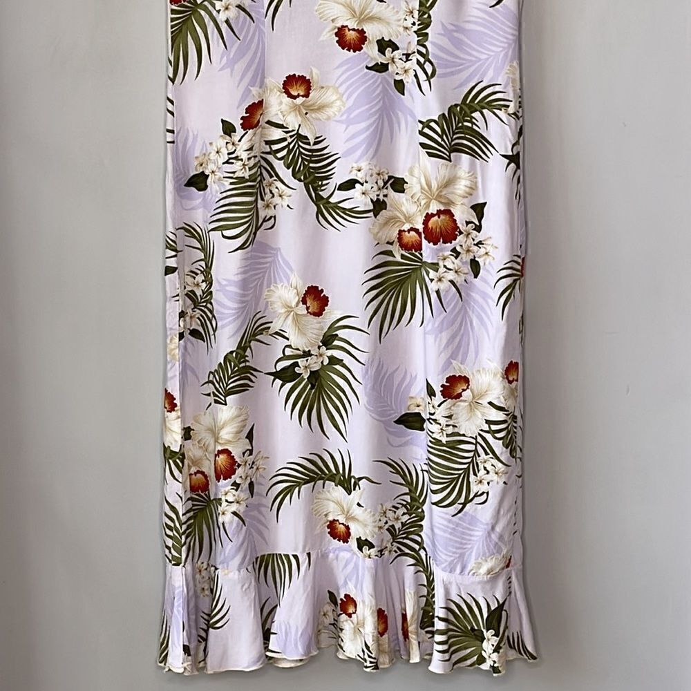 Vintage M D Fashion Hawaiian Floral Dress - Picture 4 of 11